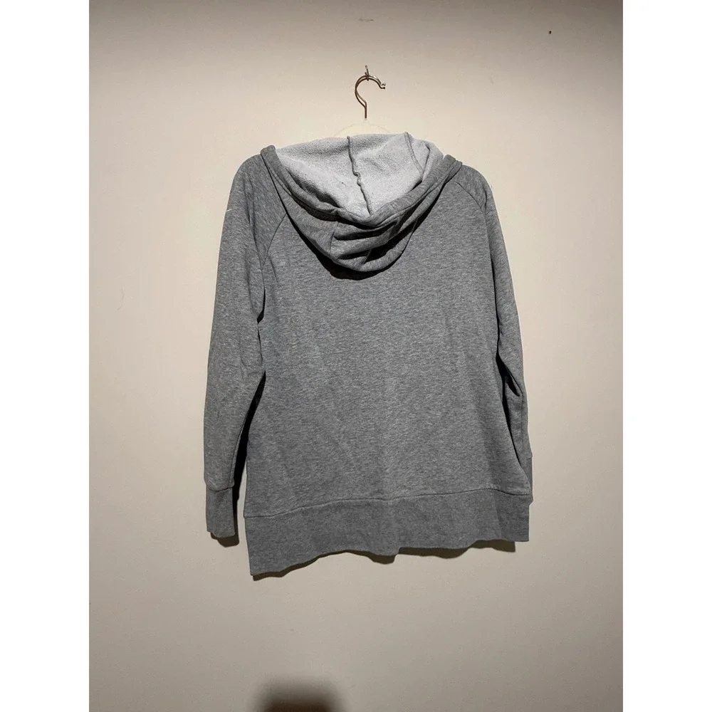 Nike Dri-FIT Womens Gray Full Zip Hoodie Sweatshirt Small 885323-063
